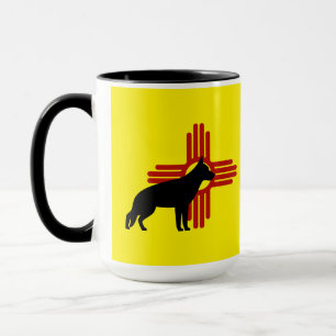 New Mexico Duitse herder GSD hond Zia symbool Mok