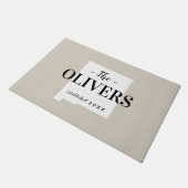 New Mexico Familie Monogram Staat Deurmat (Schuin)