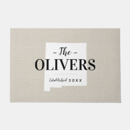 New Mexico Familie Monogram Staat Deurmat