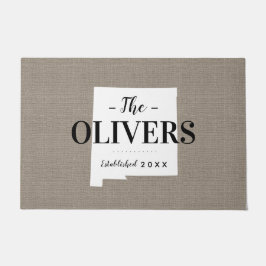 New Mexico Familie Monogram Staat Deurmat