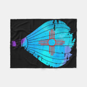 New Mexico Festival Hot Air Balloon Zia Gift  Fleece Deken (Voorkant (Horizontaal))