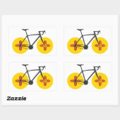 New Mexico Flag Cycling Rechthoekige Sticker (Vel)