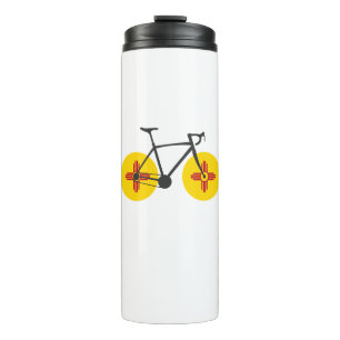 New Mexico Flag Cycling Thermosbeker