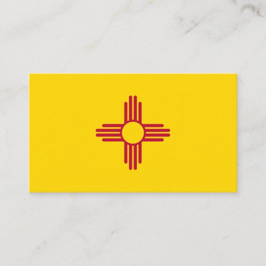 New Mexico Flag Elegant Visitekaartjes / USA (Voorkant)