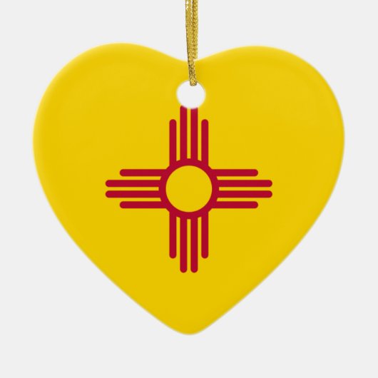 New Mexico Flag Heart Ornament (Voorkant)