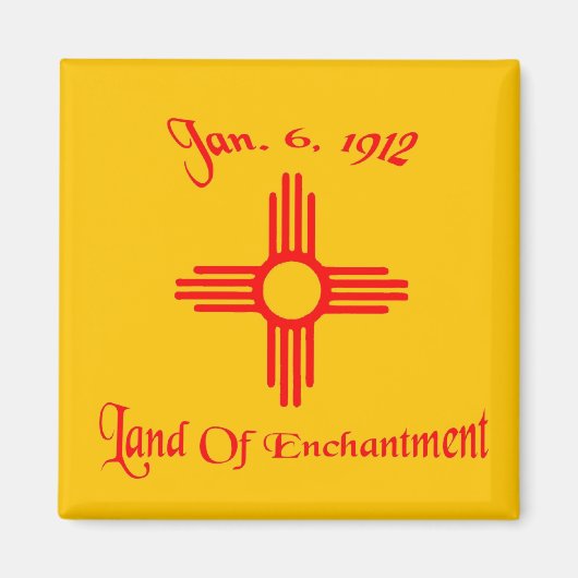 New Mexico Flag Magnet (Voorkant)