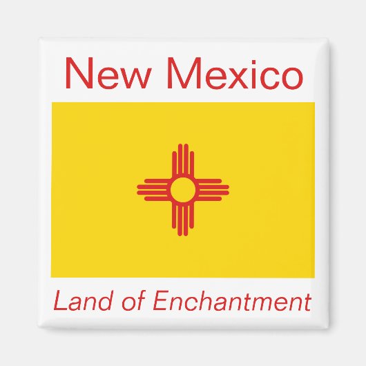 New Mexico Flag Magnet (Voorkant)
