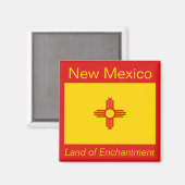 New Mexico Flag Magnet (Voorkant / Achterkant)