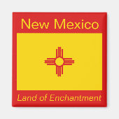 New Mexico Flag Magnet (Voorkant)