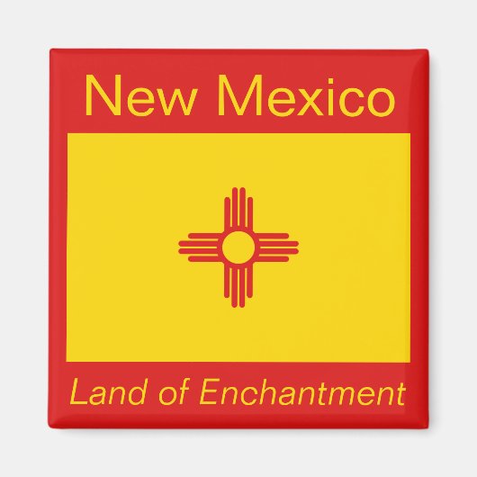 New Mexico Flag Magnet (Voorkant)