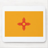 New Mexico Flag Mousepad Muismat (Voorkant)