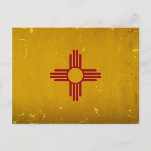 New Mexico Flag .png Briefkaart (Voorkant)