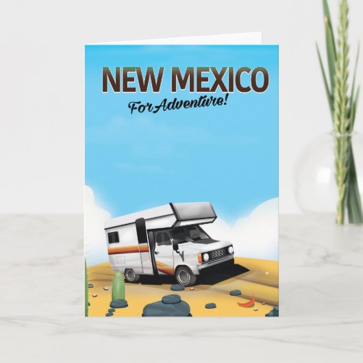 New Mexico "For Adventure" reisposter Feestdagen Kaart (Voorkant)