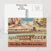 New Mexico, Franciscan Lodge, Grants Briefkaart (Voorkant / Achterkant)