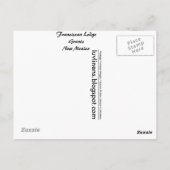 New Mexico, Franciscan Lodge, Grants Briefkaart (Achterkant)