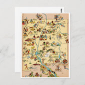 New Mexico  Funny Map Briefkaart (Voorkant / Achterkant)