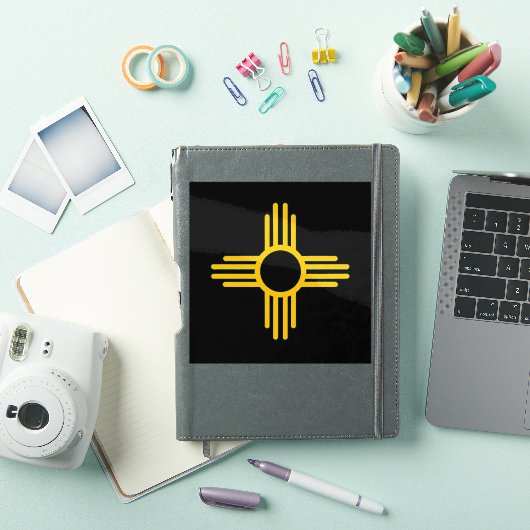 New Mexico Gele Zia Zon Sticker (iPad Cover)