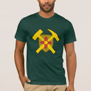 New Mexico Geoloog- Rock Hammer en Shield T-shirt