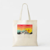 New Mexico Graphic Retro State Tretains Sun Tote Bag (Achterkant)