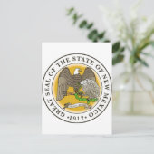 New Mexico Great Seal Briefkaart (Staand voorkant)