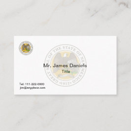 New Mexico Great Seal Visitekaartje