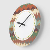 New Mexico Green and Brown ZigZag Camouflage Grote Klok (Hoek)