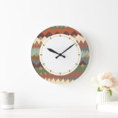 New Mexico Green and Brown ZigZag Camouflage Grote Klok (Huis)