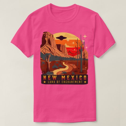 New Mexico, het land van de betovering T-shirt (Design voorkant)