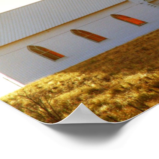 New Mexico Hillside Church Poster (Hoek)