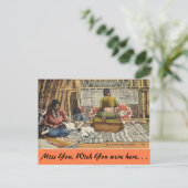 New Mexico, Hoe Rugs gemaakt wordt. Briefkaart (Staand voorkant)