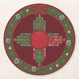 New Mexico Holiday  Ronde Kartonnen Onderzetter