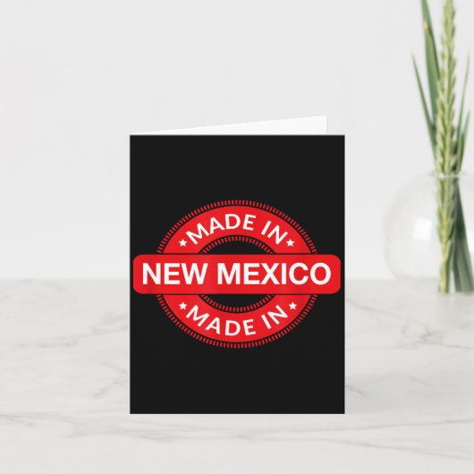 New Mexico Home - Made In New Mexico - Funny Label Kaart (Voorkant)