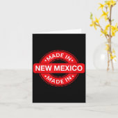 New Mexico Home - Made In New Mexico - Funny Label Kaart (Gele Bloem)