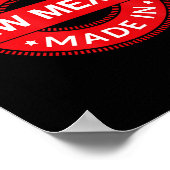 New Mexico Home - Made In New Mexico - Funny Label Poster (Hoek)