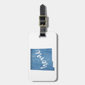 New Mexico Home Wood Grain Bagagelabel (Voorkant verticaal)
