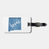 New Mexico Home Wood Grain Bagagelabel (Achterkant horizontaal)