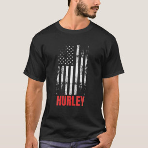 New Mexico Hurley American Flag  USA Patrio T-shirt