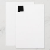 New Mexico in zwart en wit Briefpapier (Voorkant / Achterkant)