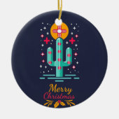 🔴NEW MEXICO INSPIRED FLAG CERAMIC ORNAMENT (Voorkant)