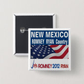 NEW MEXICO is Romney Ryan Country Button (Voorkant /achterkant)