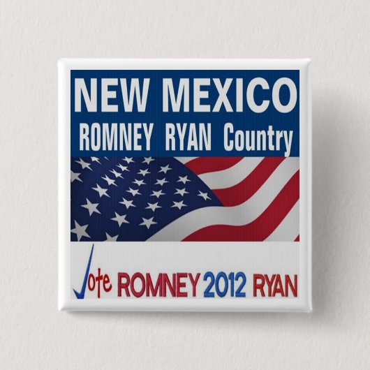 NEW MEXICO is Romney Ryan Country Button (Voorkant)