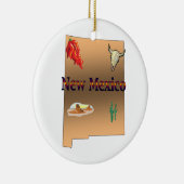 New Mexico Kerstboomversier Keramisch Ornament (Rechts)