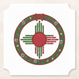 New Mexico Kerstmis Kartonnen Onderzetters