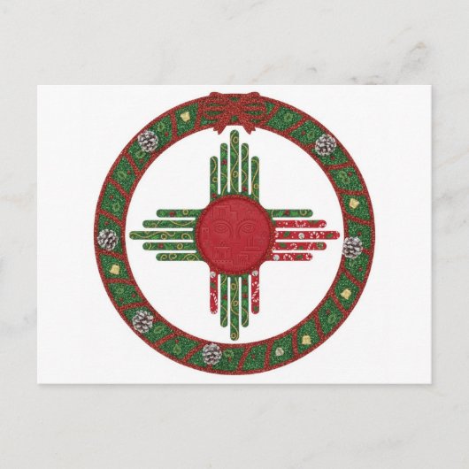 New Mexico Kerstmis  Uitnodiging Briefkaart (Voorkant)