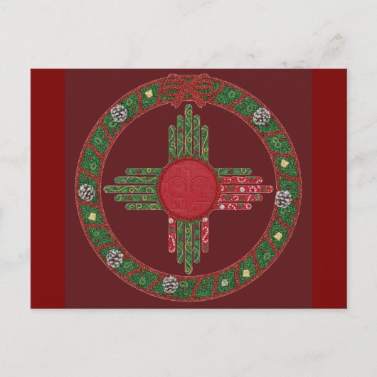 New Mexico Kerstmis  Uitnodiging Briefkaart (Voorkant)