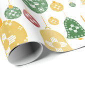 New Mexico Kerstversiering Zia Rood Groen Blauw Cadeaupapier (Rol Hoek)