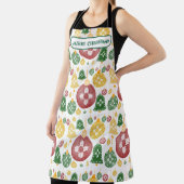 New Mexico Kerstversiering Zia Rood Groen Blauw Schort (Insitu)