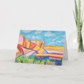 New Mexico Kitchen Mesa Landscape Art CUSTOM Kaart (Voorkant)