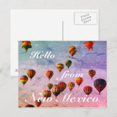 New Mexico Kleurrijke Hete Luchtballonnen Briefkaart (Voorkant / Achterkant)