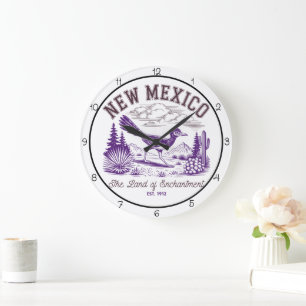 New Mexico Land of Enchantment Roadrunner Grote Klok